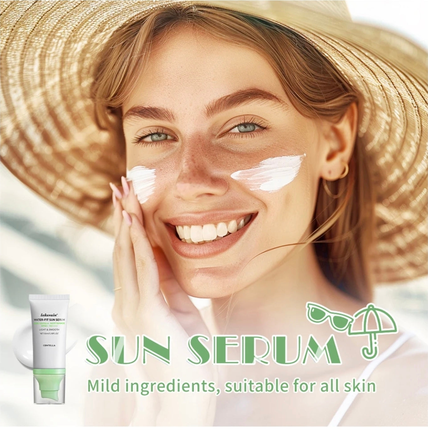 SPF50 Sunscreen Centella Lotion Korea Facial Long-Lasting Sun Protection Non-Greasy Sun Block Prevent Sunburn Face Skin Care